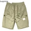 Men's Shorts Summer Drawstring Green Tooling Loose Casual Straight Quick-drying Sports Five-quarter Pants Male Sportswear