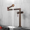 Kitchen Faucets Brass Sink Faucet Cold Mixer Single Hole Two Handle Folded High Top Quality Tap