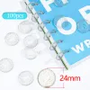 Gloves 100pcs 24mm Mushroom Hole Binding Discs Notebook Rings Binder Plastic Heart Binding Rings Binder Diy Scrapbook Office Supplies