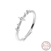 Clusterringe 2024 Verkauf 925 Sterling Silber Cross Pflaumenblüte Form Zirkon Ring Personalisierte und modische Design Frauen