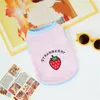 Hundebekleidung Sommer Ice Silk Haustier Hunde Kleidung Cartoon Animaldruck Katze Kleidung atmungsaktueller Yorkshire Weste Bekleidungswelpe insgesamt