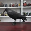 Garden Decorations Decoracion Jardin Exterior Simulation Black Crow Raven Bird Repellent Pest Control Pigeon Decoration Outdoor