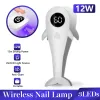 Drogers 2022 nieuwste handheld LED -nagellamp draadloos draagbare oplaadbare uv nagellichtgel vingertip lamp fastdry uithardende nagellak