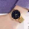 Women's Watches UTHAI BK15 Jan Imported ment Waterproof Simple Quartz Starry Sky Flashing Diamond Trend Ladies mens L46