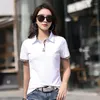 T-shirts pour femmes t-shirts à manches courtes t-shirts demi-été décontracté revers mince collier
