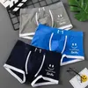 Cueca boxeadores homens impressos roupas íntimas masculinas para shorts boxers calcinha masculina respirável esportes jovens boxershorts