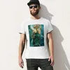 Męskie topy zbiorników alphonse mucha księżycowe T-shirt Animal Prin for Boys Cute Ubrania Koreańskie modnie męskie duże i wysokie koszulki