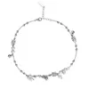 Femme coréenne à la main S925 Perles en argent sterling nausées en diamlet parsemé par accessoires à main Enkelband 240408