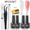 Kits ur sucre 7 ml de gel de ongle d'extension ensemble nue claire construction rapide kit de ongles de construction prolong prolong uv gel dur de construction tout pour la manucure