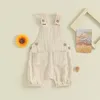 Pudcoco Infant Baby Boys Girls Overall ärmellose Rückenless Vordertasche Rolbert geboren Frühling Fall Outfit 024m 240408