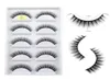 Hela 5 par Mink Eyelashes 100 st 3D False Lashes Winged Thick Makeupeyelash Dramatic Lashes Natural Volume Soft Fake Eye L4103044