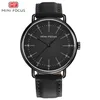 Fashion Simple Mens Watch Imperproof Le cuir en cuir STRAP Quartz Watch Designer Montres