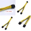 Computer Cables Connectors S 20Cm 18Awg Atx Eps Cpu 8Pin To 2 84 4Pin Splitter Extention Power Drop Delivery Computers Networking Dh0F6