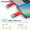 MICE Type C USB Flash Drive OTG 2 in 1 USB 2.0 Micro USB Penaandrijving 128 GB 64 GB 32 GB Pendrive Flash Drive