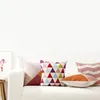 Pillow Essie Home 9 couleurs disponibles disponibles numériques haut de gamme à imprimé géométrique motif de couverture de couverture de couverture d'usine