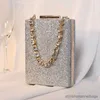 Evening Bags Women Glitter Evening Clutch Bags Fashion Diamond Chain Banquet Wallets Wedding Dinner Handbags Mobile Phone Purse Party Gifts