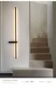 Lampa ścienna nowoczesne minimalistyczne kreatywne wyposażenie oświetlenia paska aluminium sypialnia salon sofa kratka