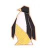 Origami hayvanlar emaye pimi özel penguen kuş tilki tavşan fil broşlar çanta kıyafetleri karikatür sevimli mücevher hediyesi
