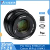 accessories 7 Artisans 7artisans 35mm F1.2 Ii Mf Portrait Camera Lens Apsc for Fuji X/sony E/canon Eosm/m4/3 Nikon Z Mount Cameras Lens