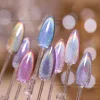 Gel Vendeeni 9 Colors Reflective Laser Cat Eye Gel Nail Polish Soak Off UV LED Glitter Rainbow Nail Art Manicure Nail Varnish