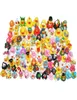Whole Children bathing Toy Floating Rubber Ducks Squeeze Sound cute lovely duck for baby shower 2050100pcs Random styles 201276G9093443