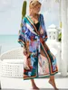 Women's Loose Bikini Bikinis Set Swimwear Cover Up Long Kimono Cardigan Sexy Fashion Bathing Suit