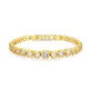 Aaa Zircon Bracelet Bracelet en or 18K Europe et américain Nouvelle Fashion Fashion Bracelet haut de gamme Bijoux de mariage