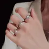 Tapisseries 2 carat Moisanite Diamond Ring 925 Engagement argenté Classic Round Women's Wedding Gift