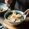 Schalen Japanische Ramen Schüssel Keramik Single Noodle Haushaltssalat Dougasa Creative Restaurant Tablayware