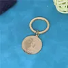 Keychains Vikings Sun Odin Amulet Pendant Keychian för män Kvinnor Rostfritt stål smycken nyckelkedjor födelsedagspresent pojkvän ring