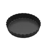 Non-Stick Tart Quiche Flan Pan Molds Round 4 Inch Carbon Steel Cake Baking Form with Removable Bottom Bakeware Tools bread pan