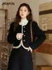 Work Dresses MISHOW Wool Blend Short Coat Skirt Two Piece Set Women Winter French Fashion Elegant Jacket Midi A-line Skirts Sets MXC56W0162