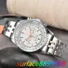 2024 New Mens Watch Quartz Luxury Navitimer B01 MARCHE CHRONOGRAPHIE CEINTROLE ACIER STRAP HAUTE QUALITÉEM