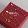 Braccialetti Charm Charm Metal Braccialetti Lettera Braccialetti Carattene 18K Gold Bangles Gioielli alla moda