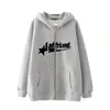 Badfriend Casual Hiphop Zipper Jacket Men 90S Boy Kpop Star Hooded Couple Street Oversize Sweatshirt Ins Vintage American Style 240408