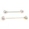 Brooches 2Pcs Faux Pearl Brooch Cardigan Clip For Women Sweater Shawl -Match