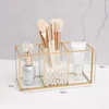 Storage Boxes Cosmetic Brush Holder Transparent Cosmetics Container Ring Pencil Lipstick Make Up Brushes Organizer