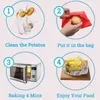 Baking Tools Microwave Potato Bag Reusable Express Cooker Baked Perfect Potatoes 4 Minutes Red Pouch
