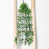 Artificial flowers green Eucalyptus leaf Plastic Hanging Succulents Plants Home Decorations