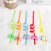 Party Decoration 4/8pcs Butterfly Drinking Straws Reusable For Birthday Straw Baby Shower Girl Supplies