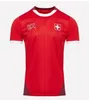 Nouveau maillot de football de la République tchèque Suisse à domicile 24/25 Autriche rouge bleu blanc 2024 2025 Iceland Sports Football Shirts Sportswear Serbia Camisola Euro Cup 888