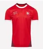 New Tjeckien fotbollströjor Schweiz hem borta 24/25 Österrike Red Blue White 2024 2025 Island Sports fotbollströjor Sportkläder Serbien Camisola Euro Cup 888