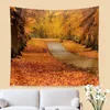 Tapisserier Wall Art Tapestry Interior Sunshine Woods Forest Decor för rumsdekoration Bakgrundsbilder Årets estetiska hem Y2K