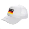 Ballkappen Deutschland Trucker Mode coole Hüte Baseball Cap Sommer Outdoor Sun Mesh