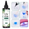 Other 50/100/250g Hard Uv Resin Adhesive Uv Curing Rapid Drying Transparent Resin Uv Adhesive Diy Jewelry Production with 6w Uv Lamp