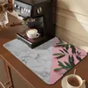 Alfombrillas de mesa almohadilla de café súper absorbente que drenan estrazadores secos seco