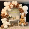 Decorazione per feste 44 pezzi Set per decorazioni per soffitto di compleanno Banner Balloon Lattice Baby Shower Hanging Swirls Decor