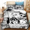 Bedding Sets Phechion Anime Ahegao 3D Print Conjunto de edredão Capas de brophases One Piece Extimista Cama K326