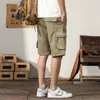 Short masculin cargo décontracté hommes pantalon court coton confortable style armée de style armée