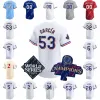 Evan Carter Baseball Jersey Corey Seager Wyatt Langford Jacob DeGrom Jonah Heim Adolis Garcia Nathan Eovaldi Marcus Semien Travis Jankowski Leody Taveras Josh Jung Josh Jung